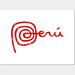 Peru Logo - Marca Perú - Distressed Posters and Art